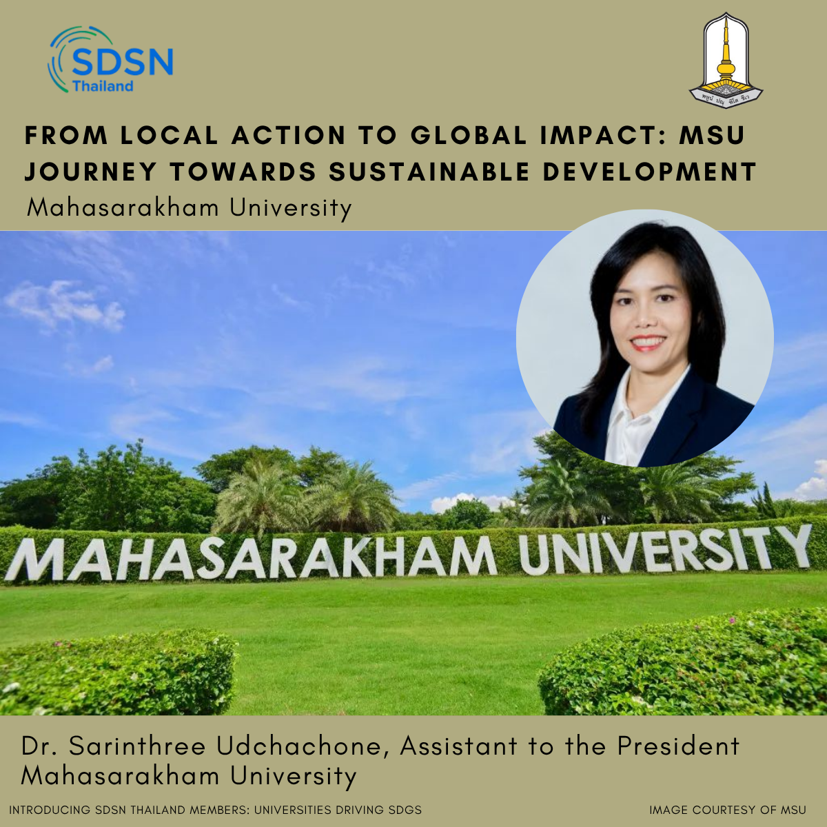From Local Action to Global Impact: Mahasarakham University’s Journey Towards Sustainable Development From Local Action to Global Impact: Mahasarakham University’s Journey Towards Sustainable Development